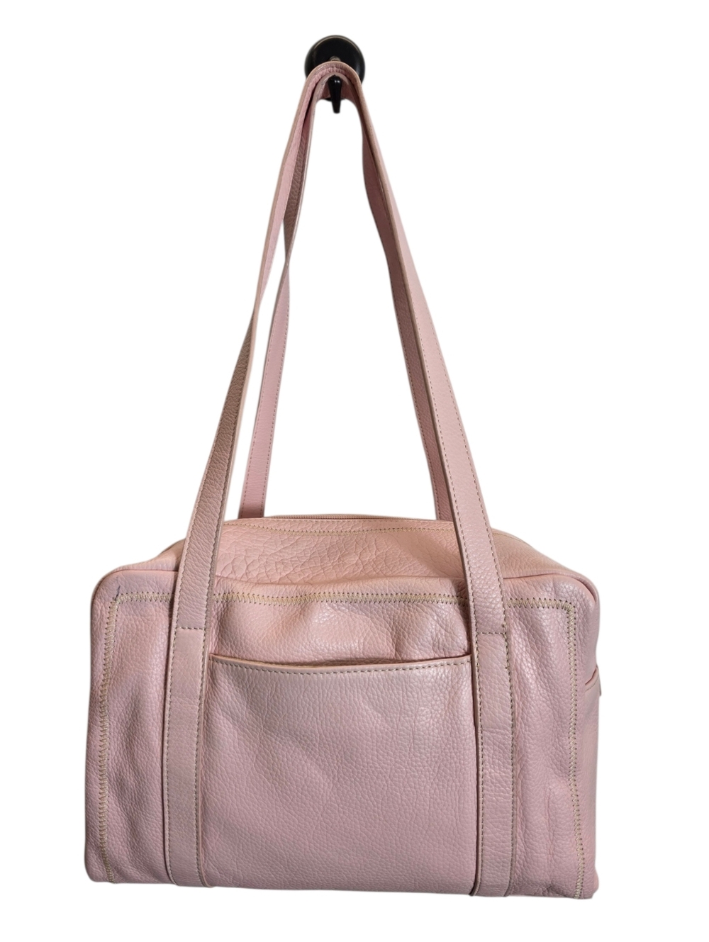 Tignanello Bubblegum Pink Pebbled Leather Tote